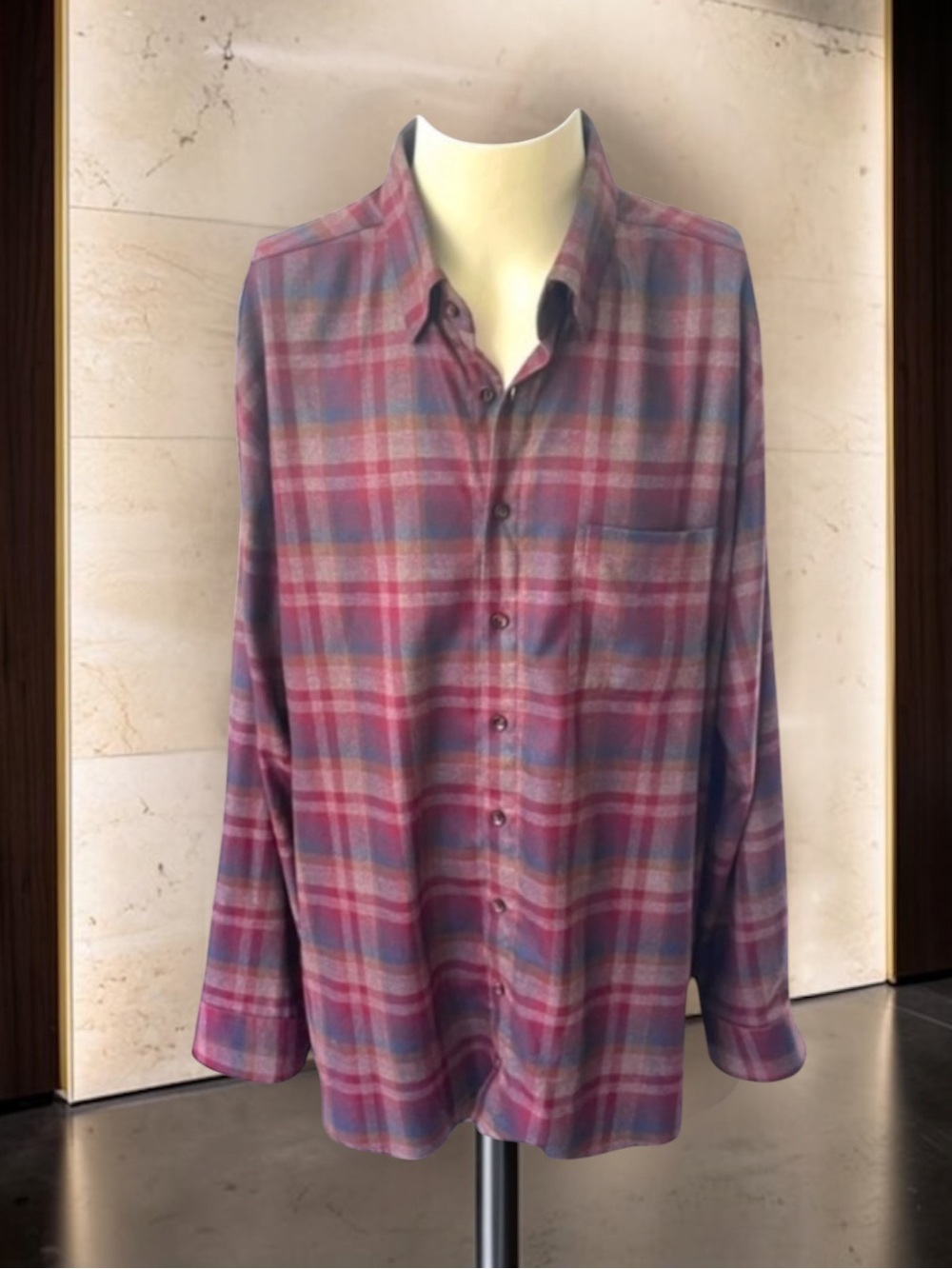 New! HAUPT GERMANY PLAID SHIRT SIZE XXL
